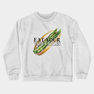 Eat Your Vegetables Asparagus Crewneck Sweatshirt